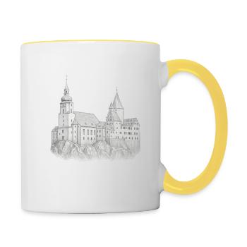 Schwarzenberg Perle - Tasse zweifarbig - Weiß/Gelb - Rechts