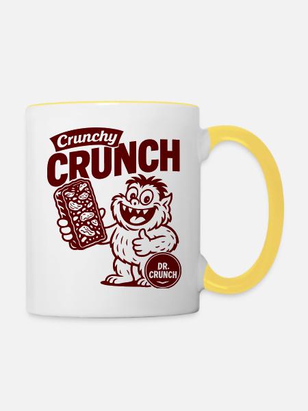 Crunchy Crunch - Tasse zweifarbig - Weiß/Gelb
