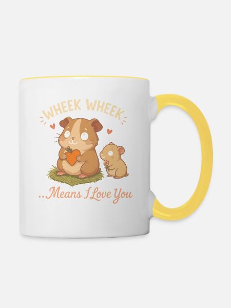 Assistenz-Imker - Tasse zweifarbig - Weiß/Gelb