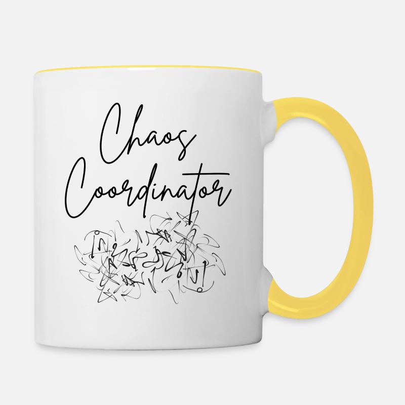 Chaos Coordinator - Contrasting Mug - white/yellow