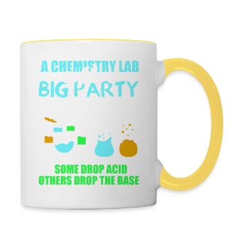 Chemistry Chemist Chemistry Teacher - Contrasting Mug - white/yellow - Right