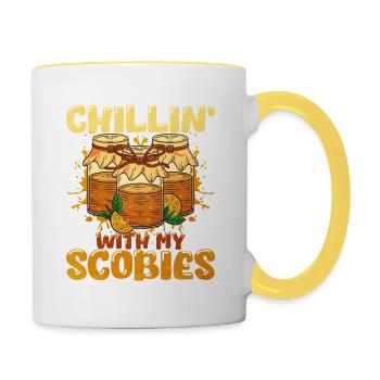kombucha - Contrasting Mug - white/yellow - Right