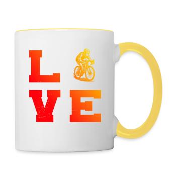 Direct Roadbike Statement - Contrasting Mug - white/yellow - Right