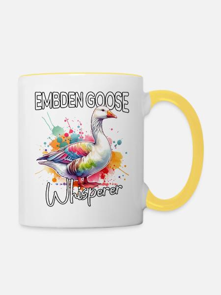 Emdengans Flüsterer - Tasse zweifarbig - Weiß/Gelb