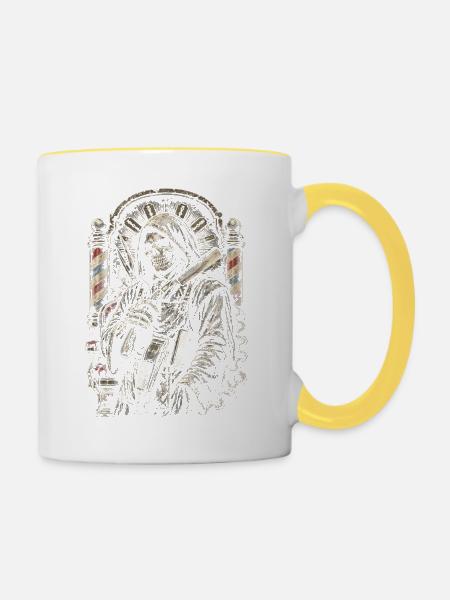 Barber Barbier - Tasse zweifarbig - Weiß/Gelb