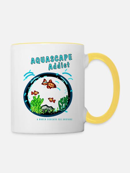 AQUASCAPE Addict - Tasse zweifarbig - Weiß/Gelb