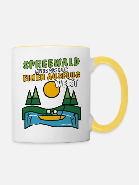SPREEWALD AUSFLUG - Tasse zweifarbig - Weiß/Gelb