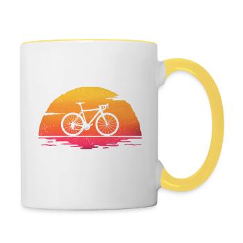 Cycling Cycling T-shirt - Contrasting Mug - white/yellow - Right