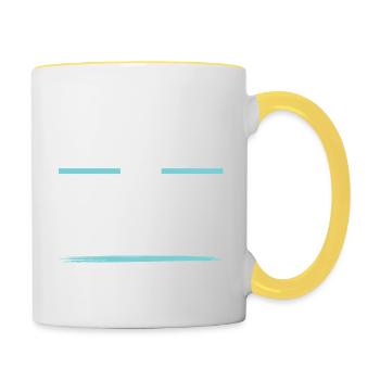 Équipage de Noël - Mug contrasté - blanc/jaune - Droite