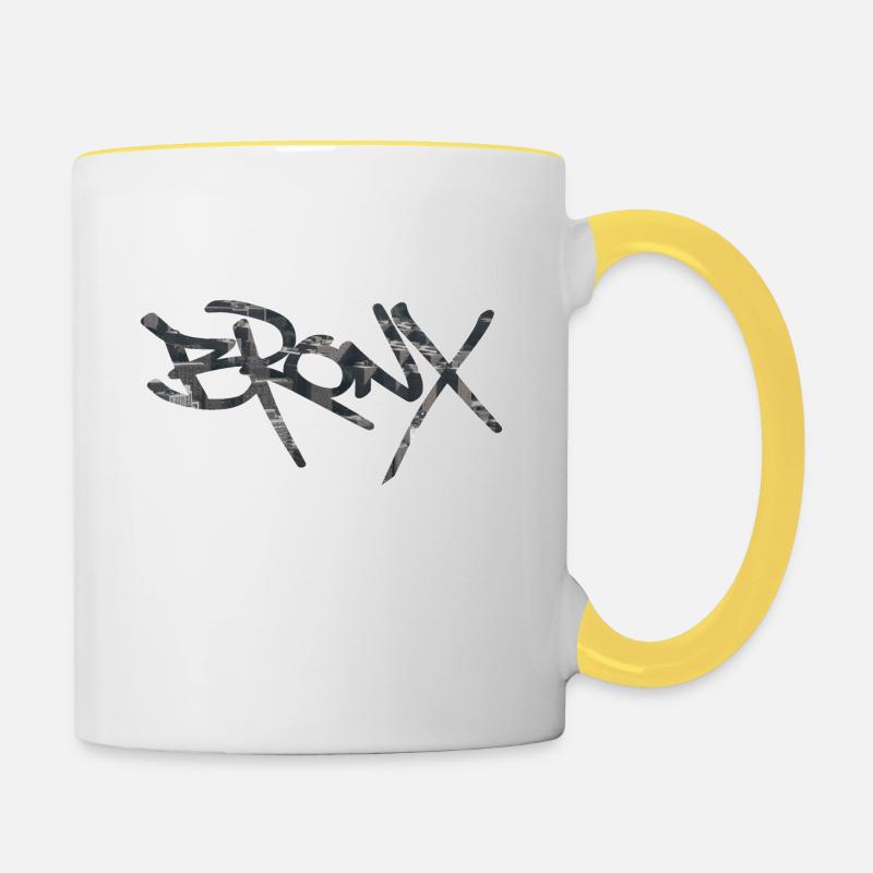 Bronx - Tasse zweifarbig - Weiß/Gelb