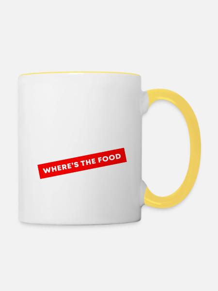 WTF - Tasse zweifarbig - Weiß/Gelb