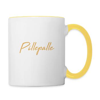 Für Pillepalle bin ich nicht zuständig - Tasse zweifarbig - Weiß/Gelb - Rechts