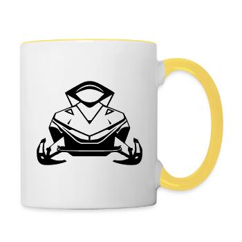 snowmobile - Contrasting Mug - white/yellow - Right