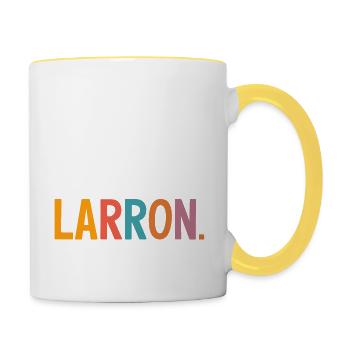 L'occasion fait le larron - Mug contrasté - blanc/jaune - Droite