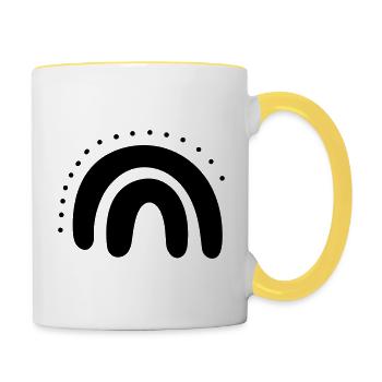 Rainbow - Contrasting Mug - white/yellow - Right