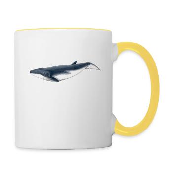 Bebe Baby-Bryde-Wal - Bebe baleine - Tasse zweifarbig - Weiß/Gelb - Rechts