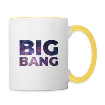 Big Bang - Mug contrasté - blanc/jaune - Droite
