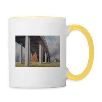 The Flyover - Contrasting Mug - white/yellow - Right