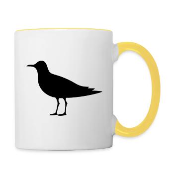 Bird - Contrasting Mug - white/yellow - Right