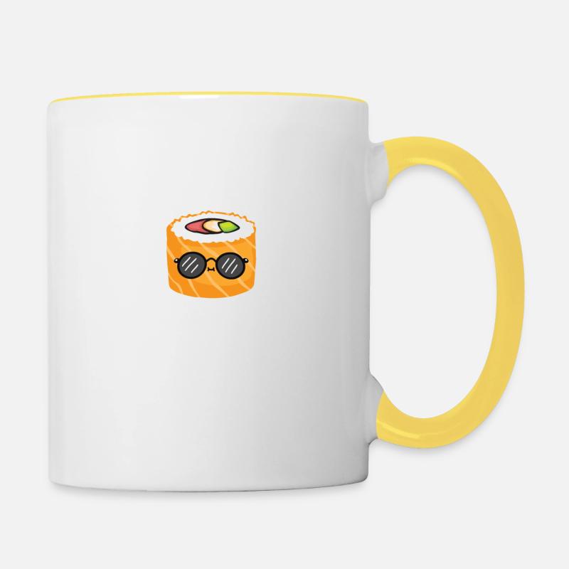 Sushi - Contrasting Mug - white/yellow