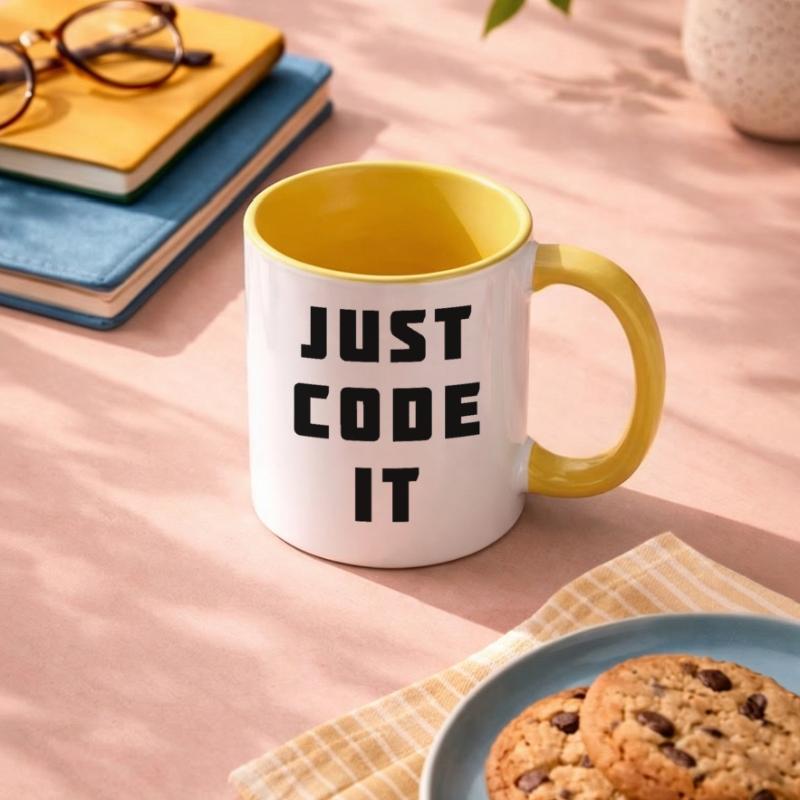 Codiere es einfach Tasse zweifarbig