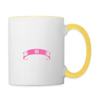 Meilleure Filleule du monde femme - Mug contrasté - blanc/jaune - Droite