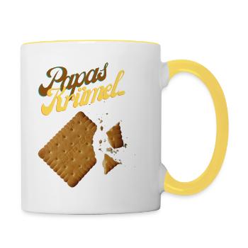 Krümel - Tasse zweifarbig - Weiß/Gelb - Rechts