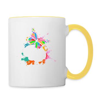 Autism Awareness I ADHD I ASD I Embrace - Contrasting Mug - white/yellow - Right