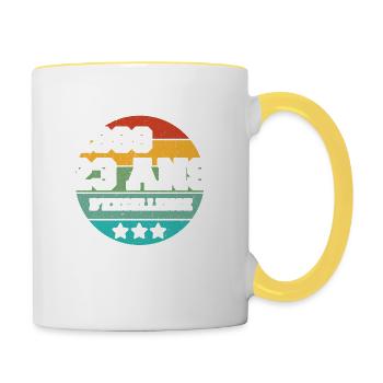 1999 23 Ans Edition Limitée 23 Ans D'excellence - Mug contrasté - blanc/jaune - Droite