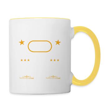 Septembre 1945 77 Ans Anniversaire Idée Cadeau - Mug contrasté - blanc/jaune - Droite