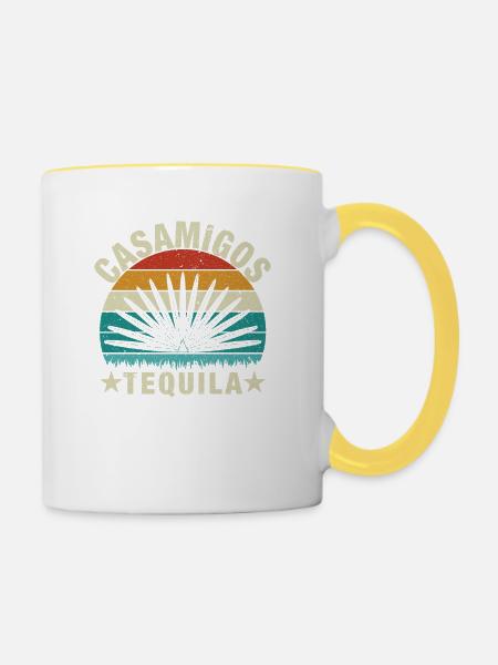 Tequila Casamigos - Tasse zweifarbig - Weiß/Gelb