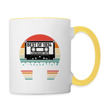 Édition Limitée Du Meilleur De L'original De 1934 - Mug contrasté - blanc/jaune - Droite