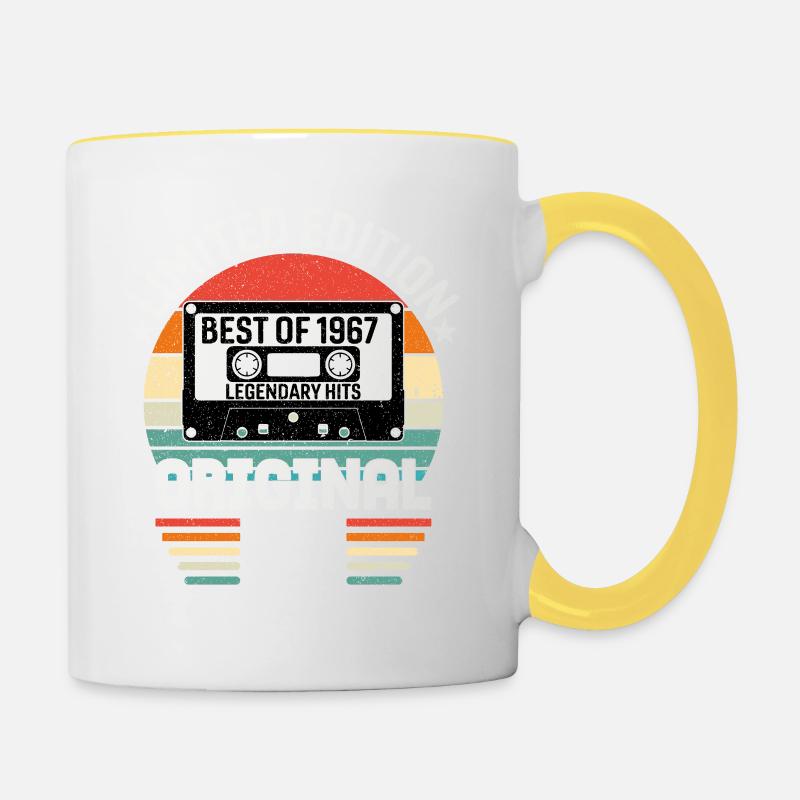 Édition Limitée Du Meilleur De L'original De 1967 - Mug contrasté - blanc/jaune
