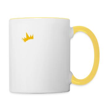 Beste Mama Der Welt - Tasse zweifarbig - Weiß/Gelb - Rechts