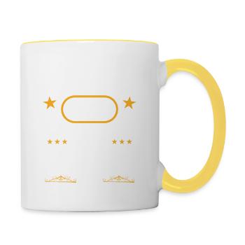 Anniversaire Vintage Idée Cadeau Mai 2001 22 - Mug contrasté - blanc/jaune - Droite
