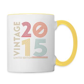 Old School 2015 - Contrasting Mug - white/yellow - Right