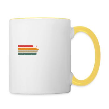 Cadeau d’anniversaire original - Edition limitée 201 - Mug contrasté - blanc/jaune - Droite