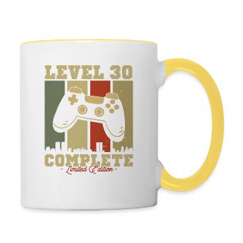 Gift Anniv. Vintage Niv. 30 ed. Limited - Contrasting Mug - white/yellow - Right