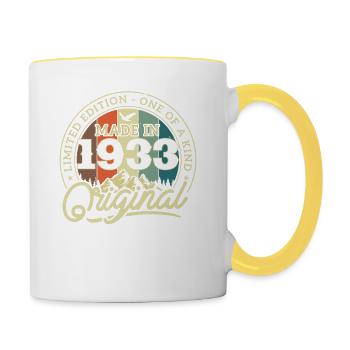 Original from 1933 - Contrasting Mug - white/yellow - Right
