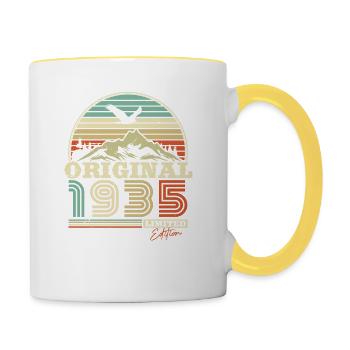1935 Vintage Champ! - Tasse zweifarbig - Weiß/Gelb - Rechts