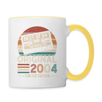 2004 - Birthday Legend - Contrasting Mug - white/yellow - Right