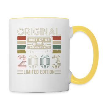 2003 - Vintage Legend - Contrasting Mug - white/yellow - Right