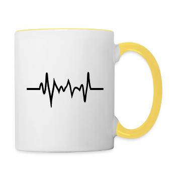 Frequency - Contrasting Mug - white/yellow - Right