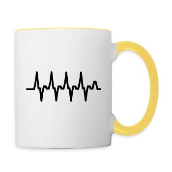 Pulse - Contrasting Mug - white/yellow - Right