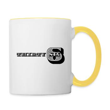 Geschenkideen zum 36. Geburtstag für Ihn Herrenhemd - Tasse zweifarbig - Weiß/Gelb - Rechts