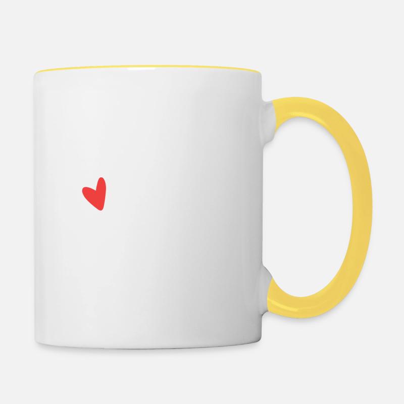 I Love People Under General Anesthesia Arzt oder A - Tasse zweifarbig - Weiß/Gelb