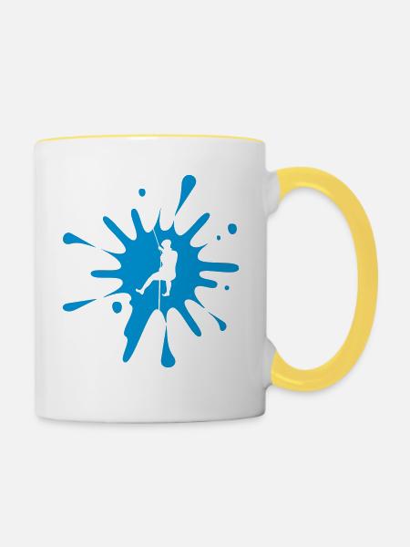cs Canyoning Splash - Tasse zweifarbig - Weiß/Gelb