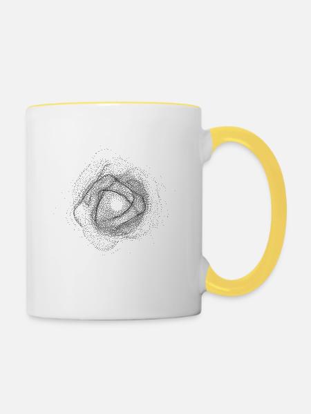 Konstellation - Tasse zweifarbig - Weiß/Gelb