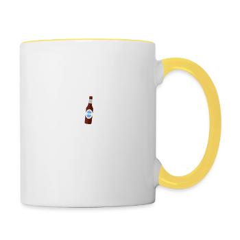 Drink in moderation - Contrasting Mug - white/yellow - Right