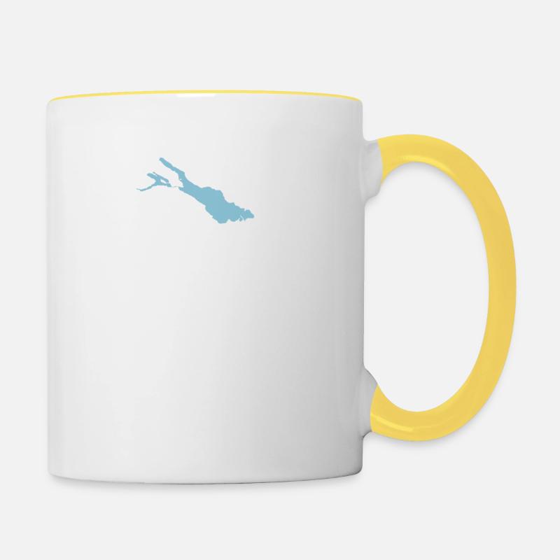 SUP - Tasse zweifarbig - Weiß/Gelb